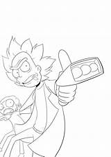 Rick Morty Coloring Pages Sanchez Printable Kids Characters sketch template