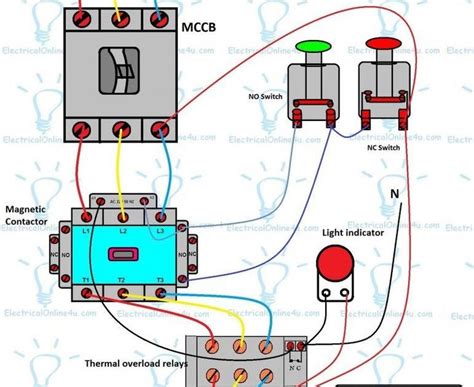 elegant  phase motor starter wiring diagram  starter     desire  replace