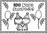 Coloring Smarter Kids 100th Celebration Days Wecoloringpage Pages sketch template