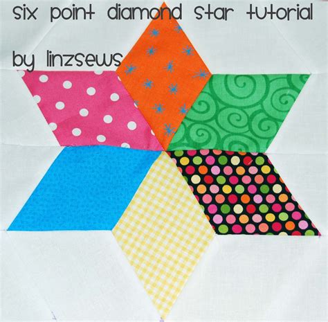 linz sews  point diamond star tutorial