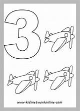 Numbers Coloring Pages Number sketch template