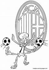 Milan Coloring Ac Pages Soccer Squidward Playing Spongebob Club Logo Print Maatjes Fc sketch template