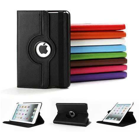 leather flip stand case smart cover  apple ipad mini  air    pro   ebay