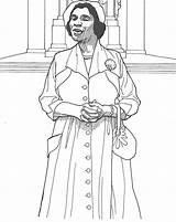 Coloring Pages Rosa Parks History Month Tubman Harriet Sojourner Truth Women African Printable American Color Walker Woman Madam Cj Famous sketch template
