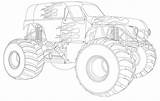 Monster Truck Coloring Pages Printable Kids Drawing sketch template