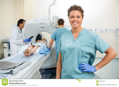 nurse with colleague and doctor preparing patient stock images image 35649514