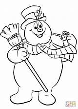 Snowman Frosty Coloring Pages Clipart Drawing Printable Sheets Kids Adults Christmas Supercoloring Cartoon Adult Color Colouring Kindergarten Snowmen Printables Print sketch template