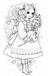 Coloring Pages Cute Vintage Takahashi Books Book Makoto Jp Visit Anime Manga Choose Board Girl Ne Goo sketch template