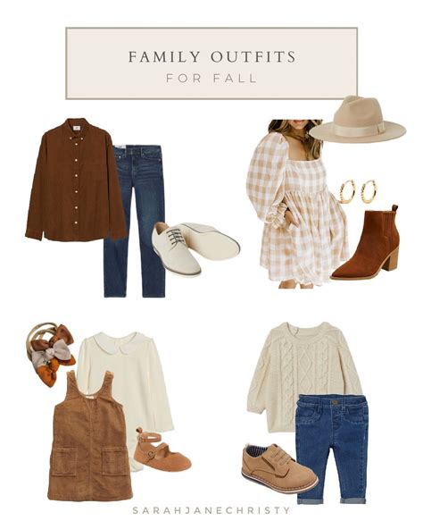 neutral coordinating outfits  fall family  sarah jane christy