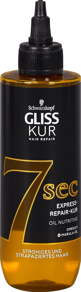 schwarzkopf gliss kur  sec express repair kur oil nutritive haarkur  ml dmat