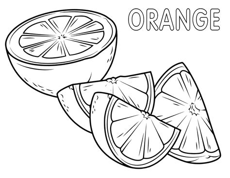 coloring pages oranges coloring pages