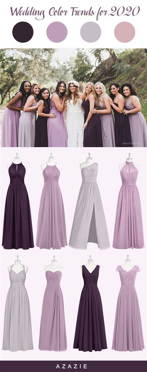 purple mix  match bridesmaid dresses azazie bridesmaid dresses purple wedding dress