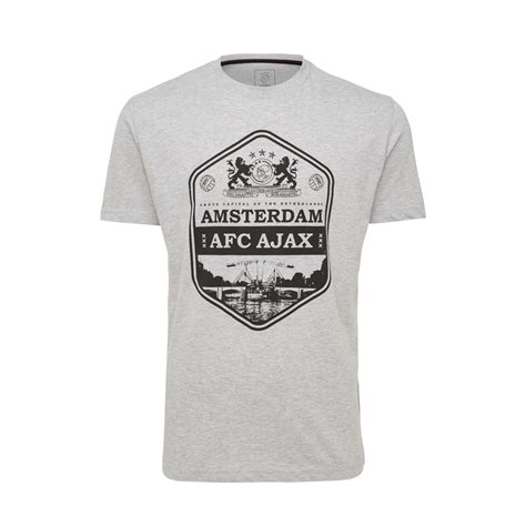 ajax  shirt grey ajax skinny bridge junior official ajax fanshop