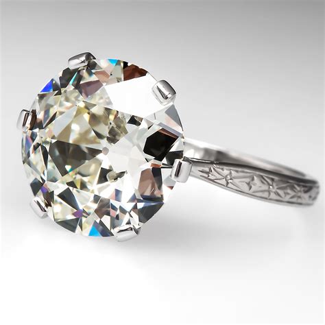 celebrity worthy antique  carat diamond engagement ring eragem post