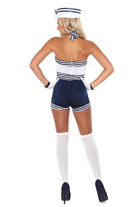 Navy Sailor Girl Uniform Ladies Rockabilly Pin Up Fancy