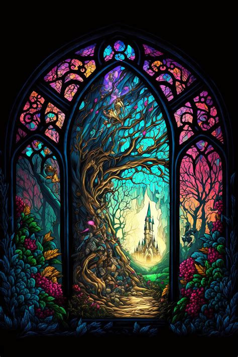 artstation fantasy stained glass pack  images artworks