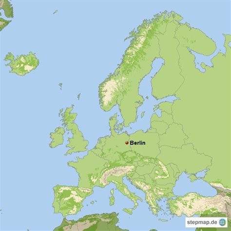 stepmap europa mit berlin landkarte fuer europa