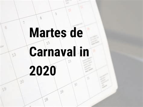 martes de carnaval  calendar center