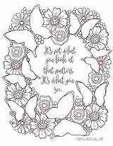Coloring Butterfly Inspirational Pages Adult Colouring Quote Book Printable Color Sheets Flower Favecrafts Books Bible Choose Board Printables Visit sketch template
