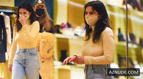 Selena Gomez Sexy Seen Shopping While Wearing Revealing