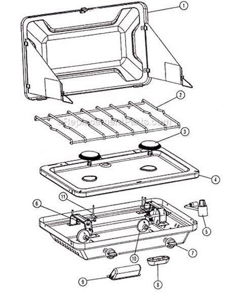 coleman   propane stove ereplacementpartscom