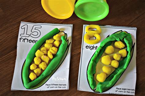 count   corn playdough mats