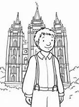Lds Coloring Pages Clipart Clip Church Lessons Temple Primary Mormon Temples Evening Sister Call Light Family sketch template