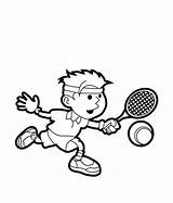 Tennis Coloring Pages Children Sport Play Kids Sports Printable Player Drawing Color Sheets Board Court Bulletin Drawings Getdrawings Downloadable Fun sketch template