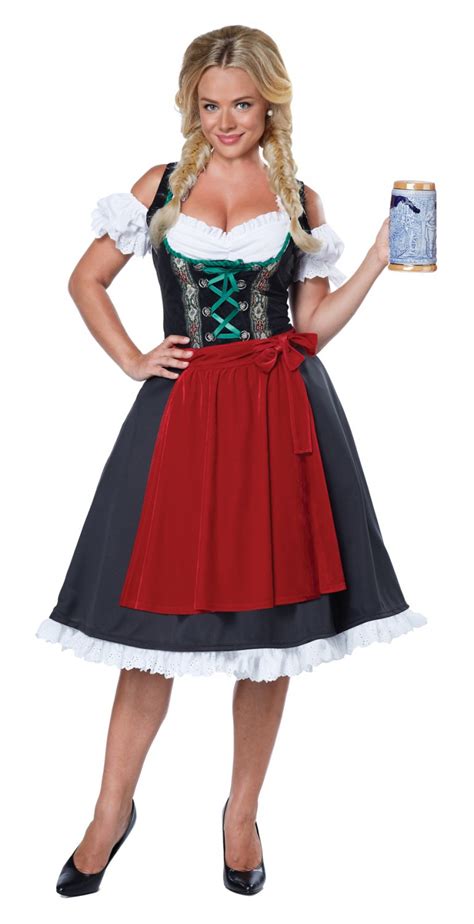 oktoberfest fraulein german bar maid adult costume size large 01572