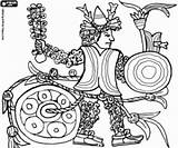 Ritual Aztec Warrior Coloring Pages Aztecs Designlooter Empire 250px 69kb sketch template