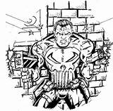 Punisher sketch template