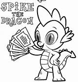 Coloring Pony Little Pages Spike Mlp Dragon Printable Friendship Magic Kids 80s Official Print Sheets Equestriadaily Colouring Equestria Posted Has sketch template