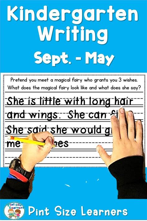 kindergarten writing activities writing prompts  journal august