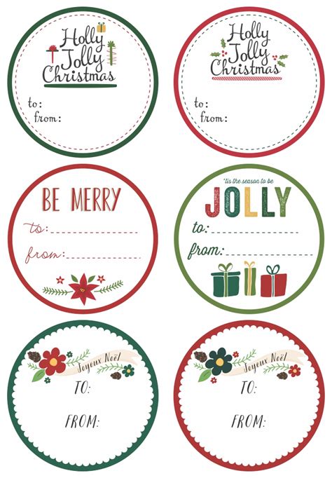 blank christmas gift tag sticker    printables printablee