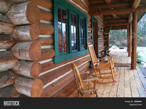 log cabin deck image photo  trial bigstock