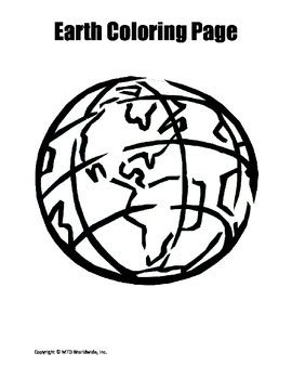 printable earth coloring book pages  lesson machine tpt