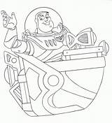 Lightyear Walt Zurg Woody Coloringhome Blower Spaceship Blasters Carrossel sketch template