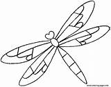 Dragonfly Coloring Animal Pages Printable sketch template