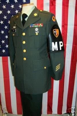 army military police mp dress green uniform set