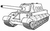 Tank Coloring Pages Number Printable 2d Kids sketch template