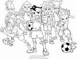 Inazuma Eleven Coloring Drawing Pages Kids sketch template