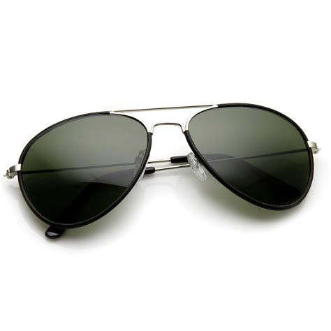 Classic Designer Metal Teardrop Aviator Sunglasses Zerouv