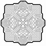 Mandala Adults Coloringhome Fractals Pngfind sketch template