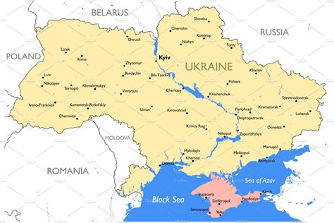 printable map  ukraine
