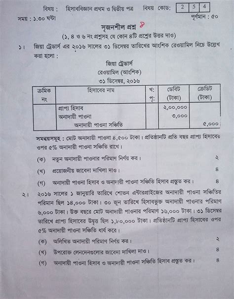 hsc accounting st paper suggestion   question paper