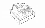 Olivetti Ecr Caisse Utilisation Enregistreuse sketch template