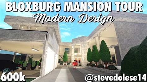 bloxburg modern mansion   stevedolese roblox youtube