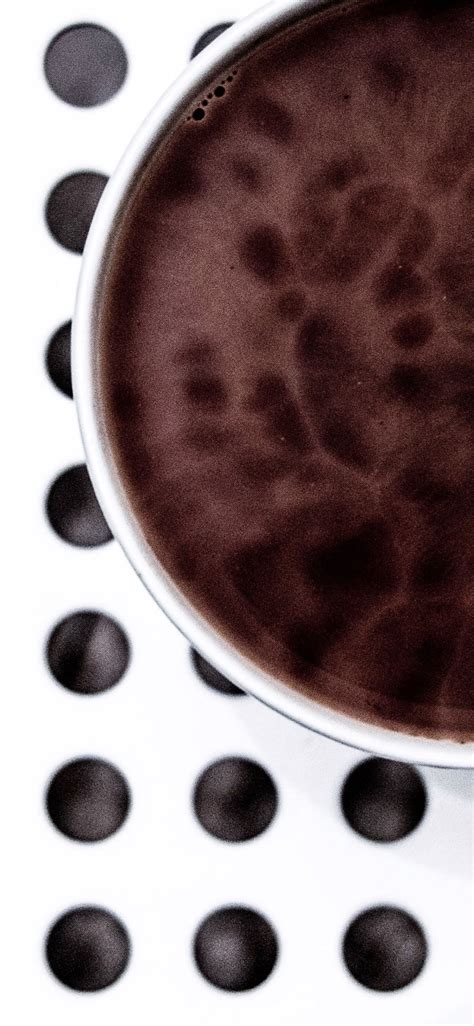 coffee cup dot black and white wallpaper sc iphonexs