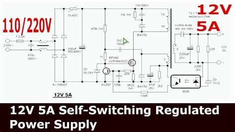 volt switching power supply schematic