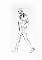 Walking Drawing Sketch Person Man Drawings Paintingvalley Sketches sketch template